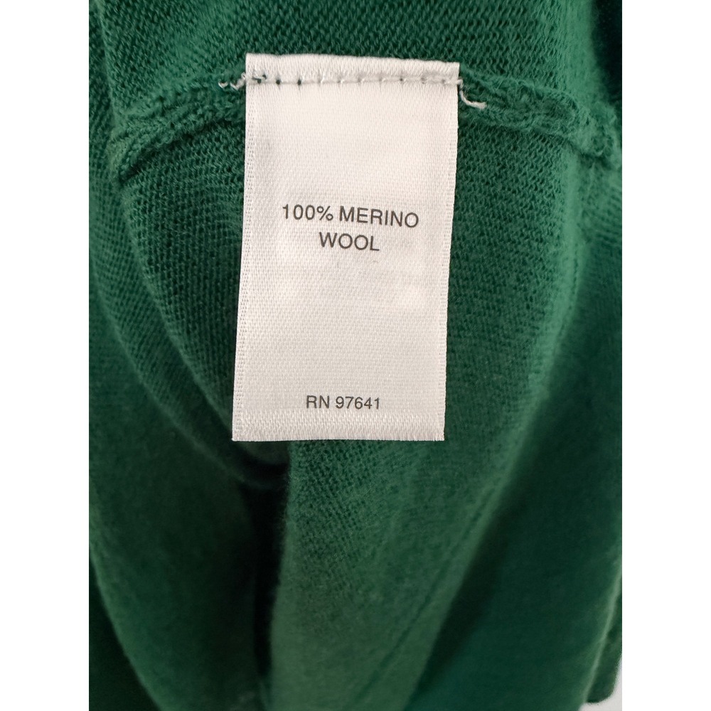 J.Jill Merino Washable Wool Tunic Sweater XL Green Oversized Long Sleeve - Picture 4 of 11